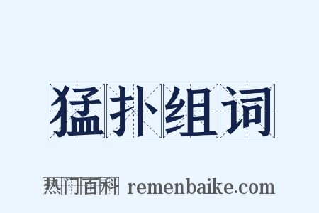 猛扑组词是什么意思的图片